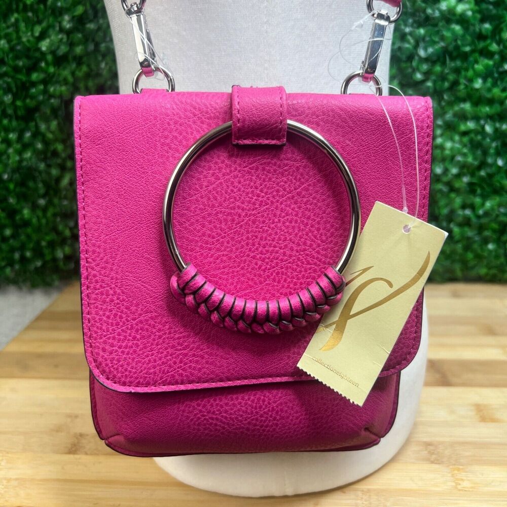 NWT Womens Crossbody Collection Eighteen Fuschia Purse Shoulder Bag Purse Pink